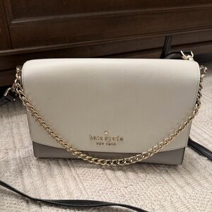Kate Spade Cream and Gray Crossbody Bag